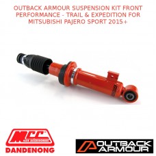 OUTBACK ARMOUR SUSPENSION KIT FRONT TRAIL & EXPD FITS MITSUBISHI PAJERO SPORT15+